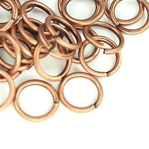 8mm-Jump Rings-Antique Copper